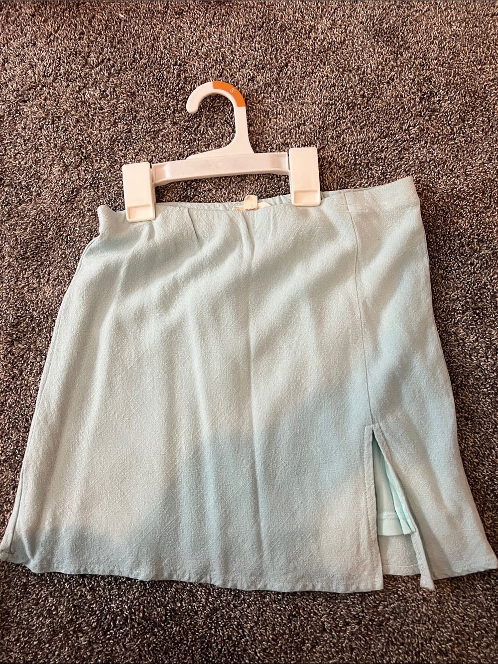 LA Hearts Light Blue Women's Mini Skirt with Side Slit